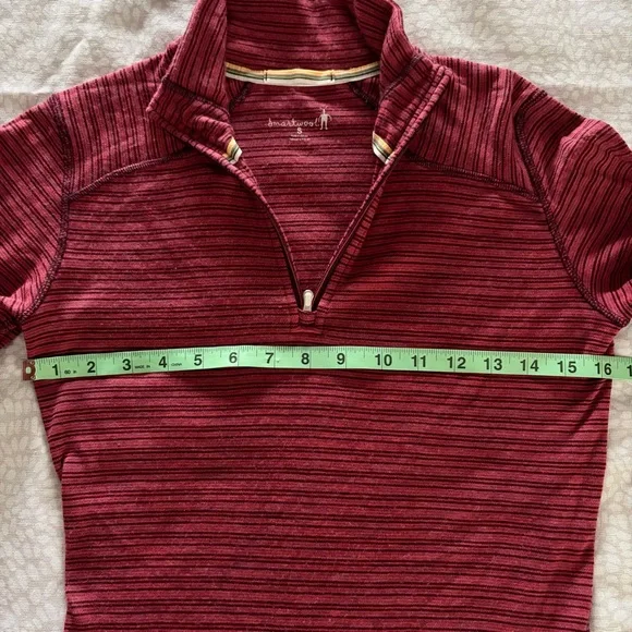 Smartwool Women's Classic Thermal Merino Base Layer 1/4 Zip size small - Picture 5 of 6